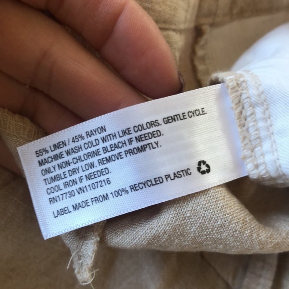 A New Day Sand Beige Linen Beach Pants - Picture 6 of 6